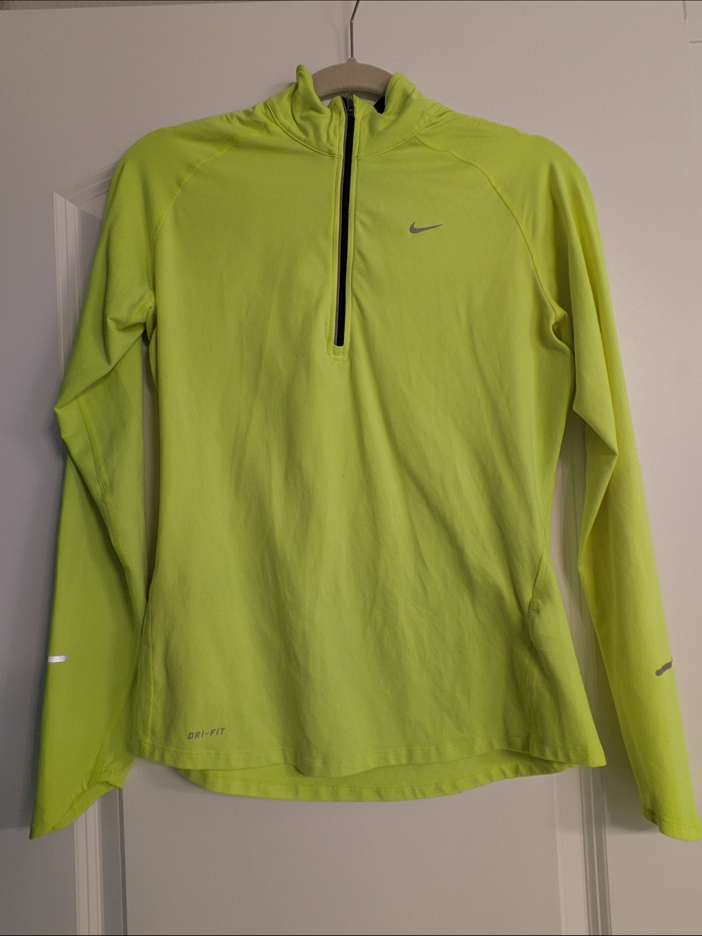 Nike Neon Yellow Dri-FIT Half-Zip Pullover